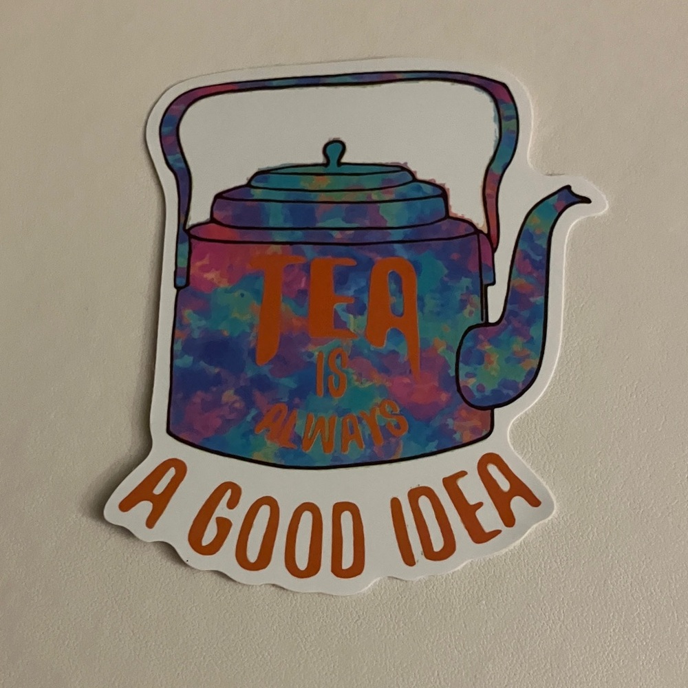 Colorful Teapot Sticker - A Good Idea